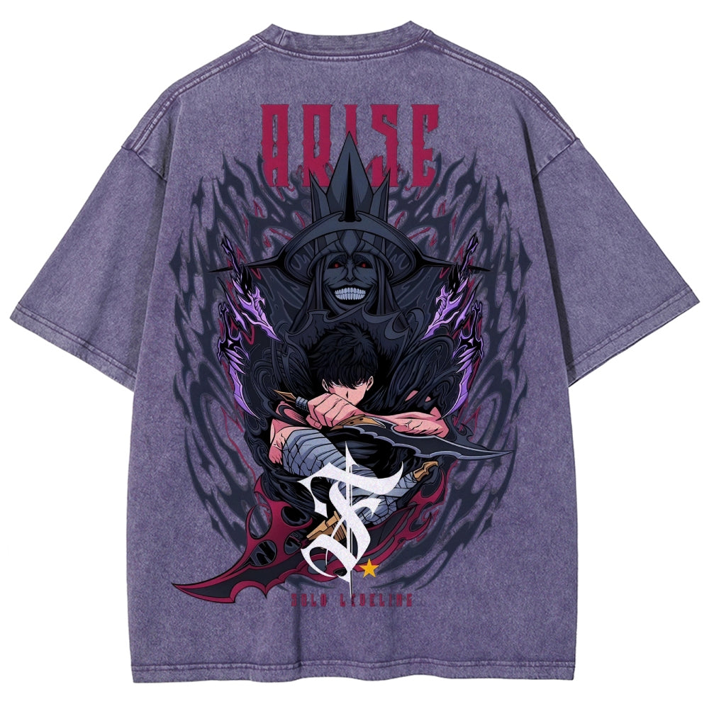 solo leveling Camiseta Unisex Lavada 2501009744