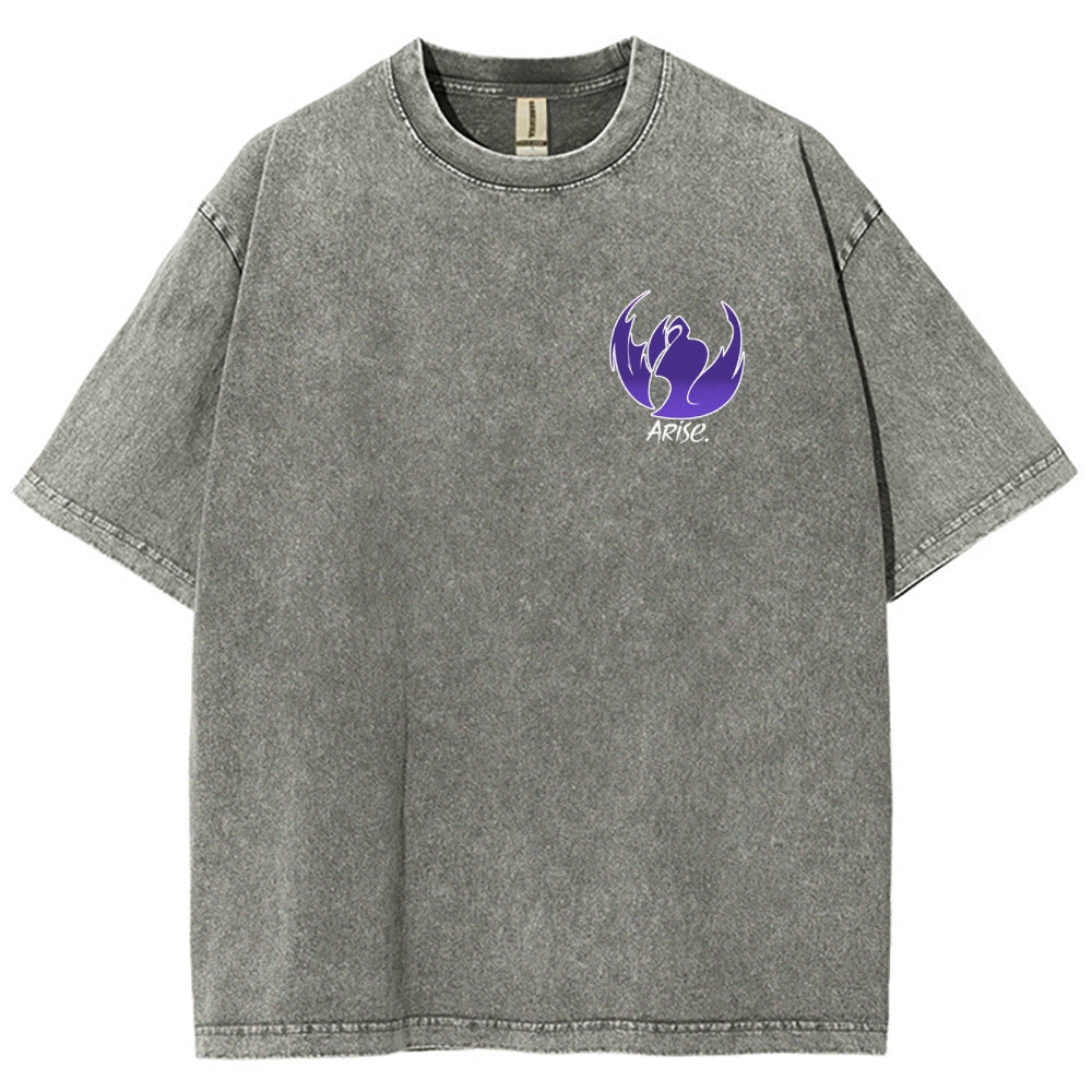 Camiseta Solo Leveling Gremio Ahjin Ajuste Unisex Lavada