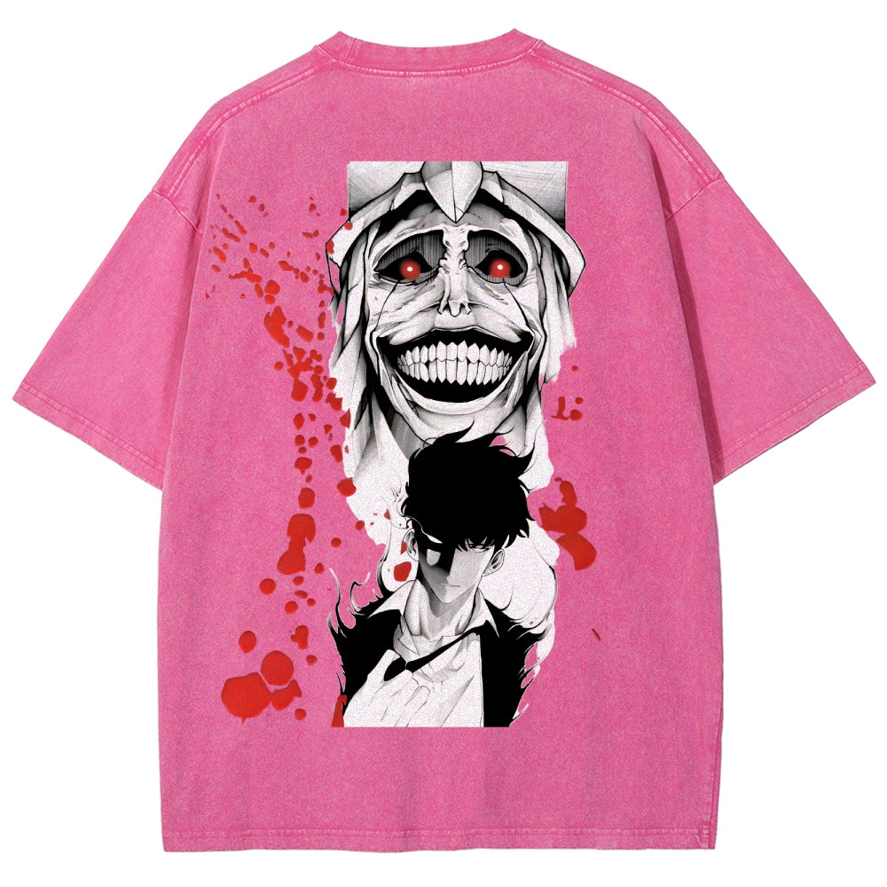 Solo Leveling Unisex Fit Washed T-Shirt