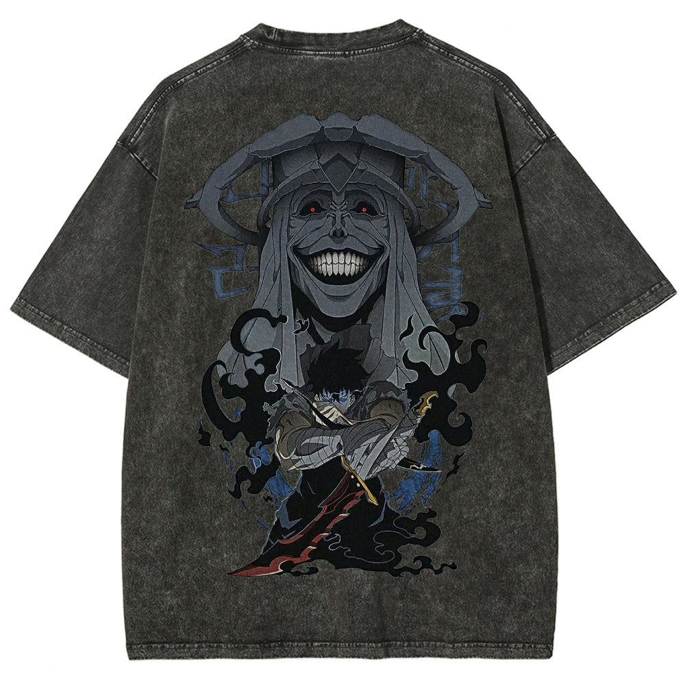 solo leveling Camiseta Unisex Lavada 2502004266