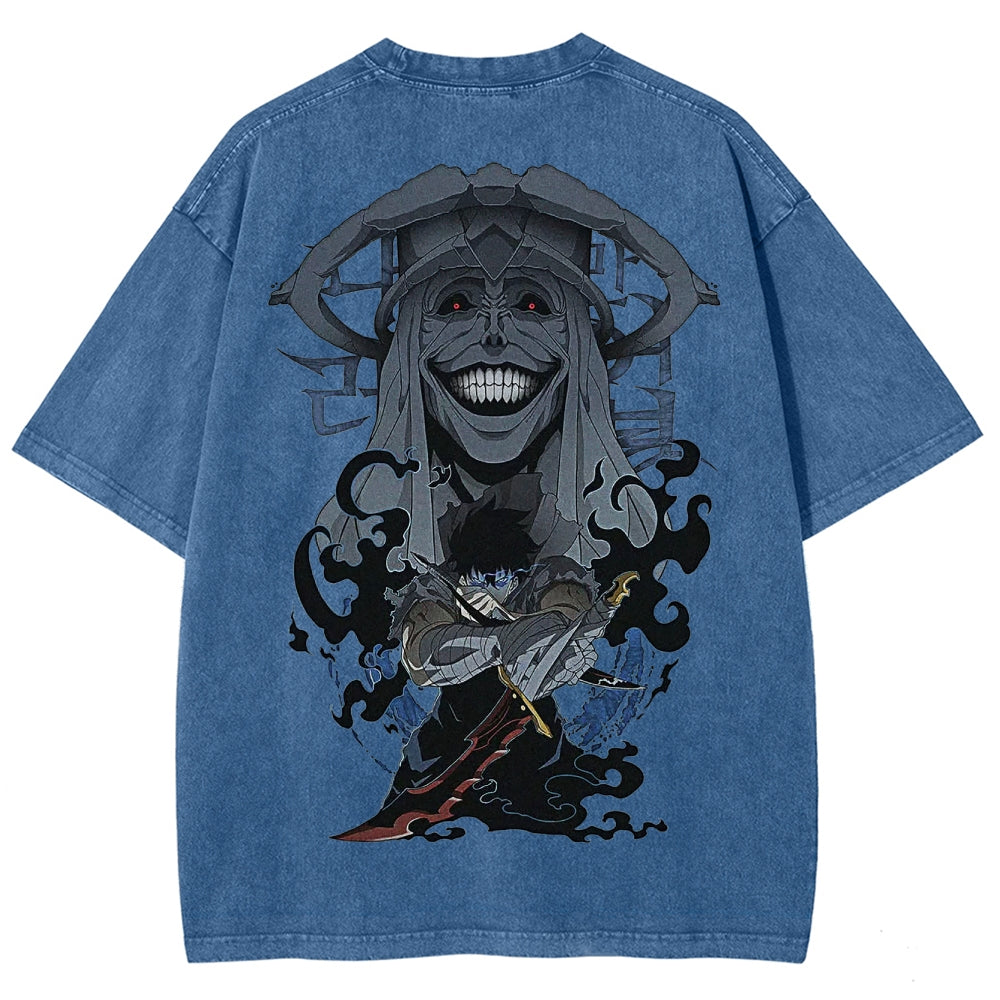 solo leveling Camiseta Unisex Lavada 2502004266