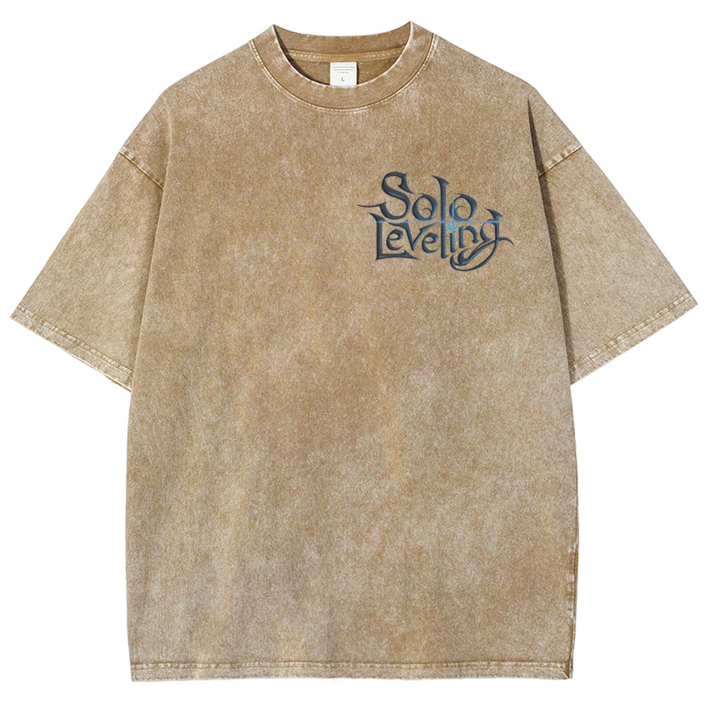 solo leveling Camiseta Unisex Lavada 2502004266