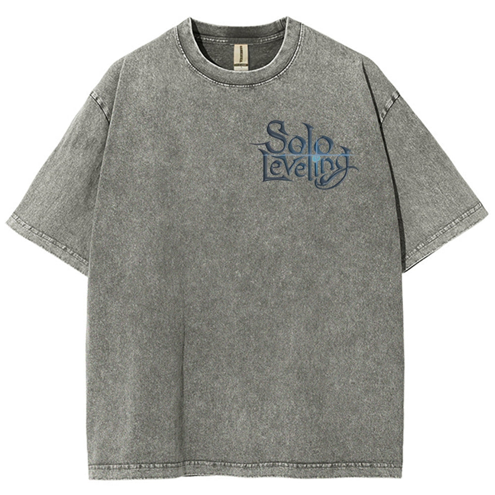 solo leveling Camiseta Unisex Lavada 2502004266