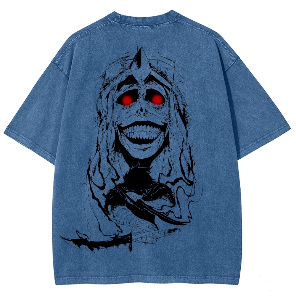 camiseta lavada unisex solo leveling 2502004303