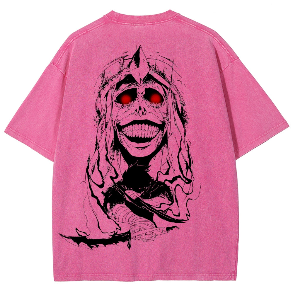 camiseta lavada unisex solo leveling 2502004303