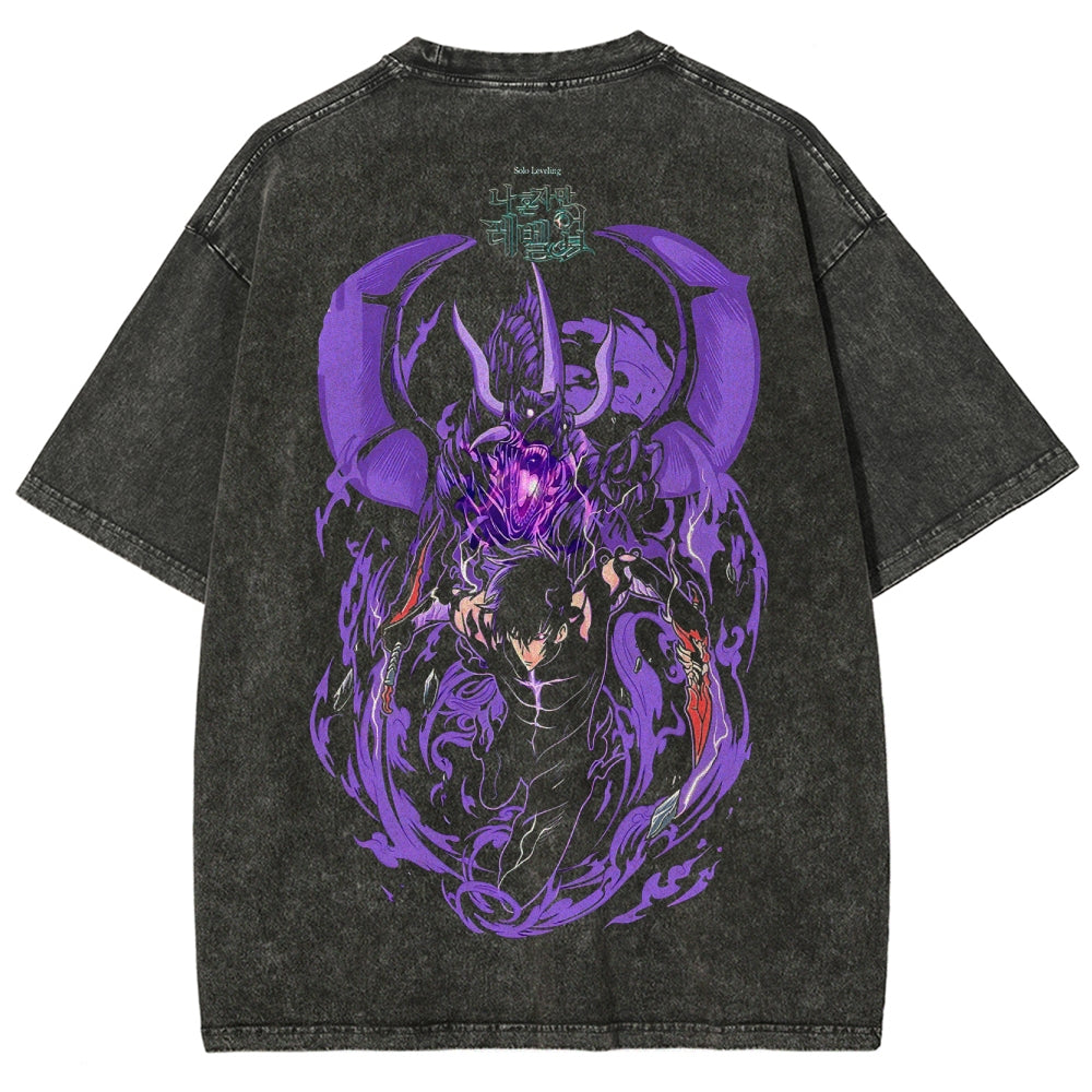 solo leveling Camiseta Unisex Lavada 2502007467