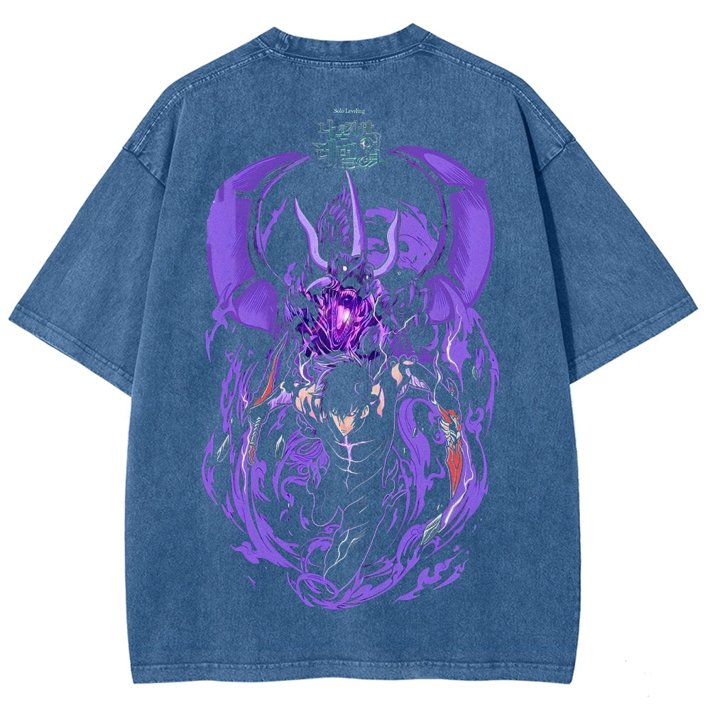solo leveling Camiseta Unisex Lavada 2502007467