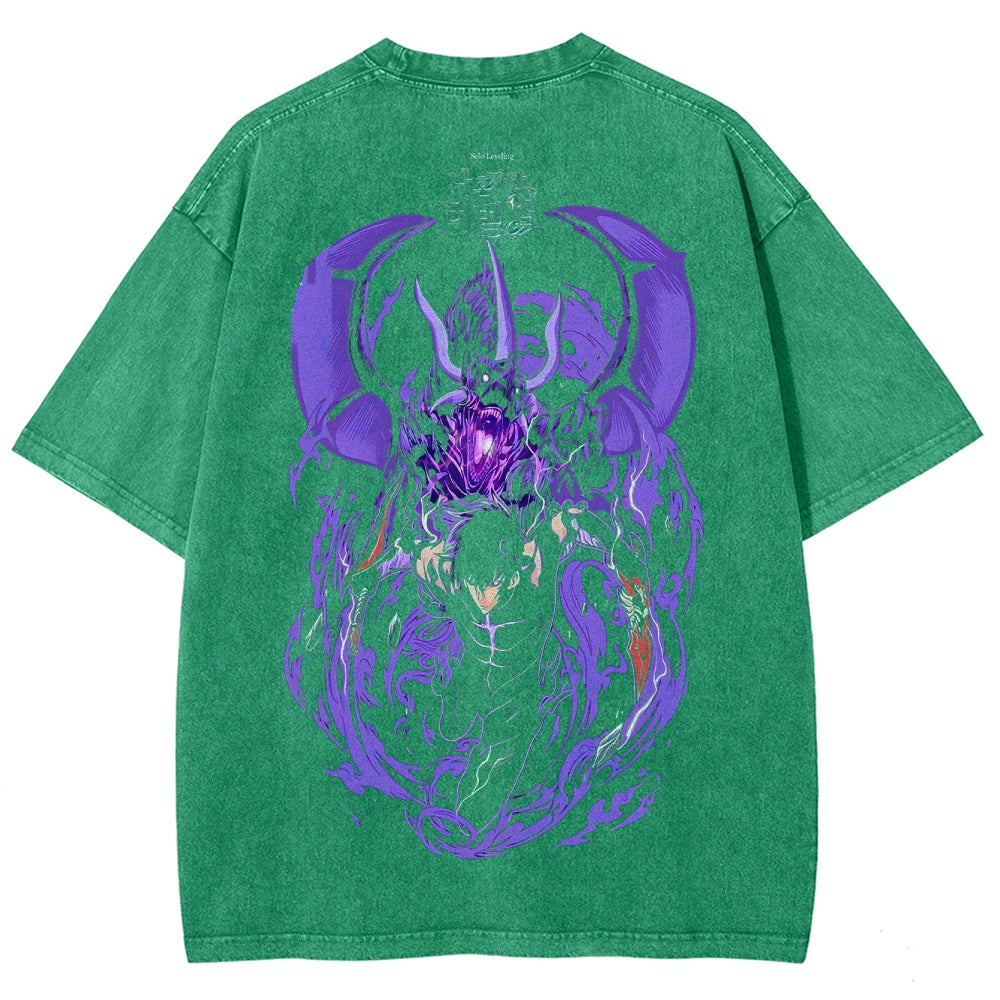 solo leveling Camiseta Unisex Lavada 2502007467