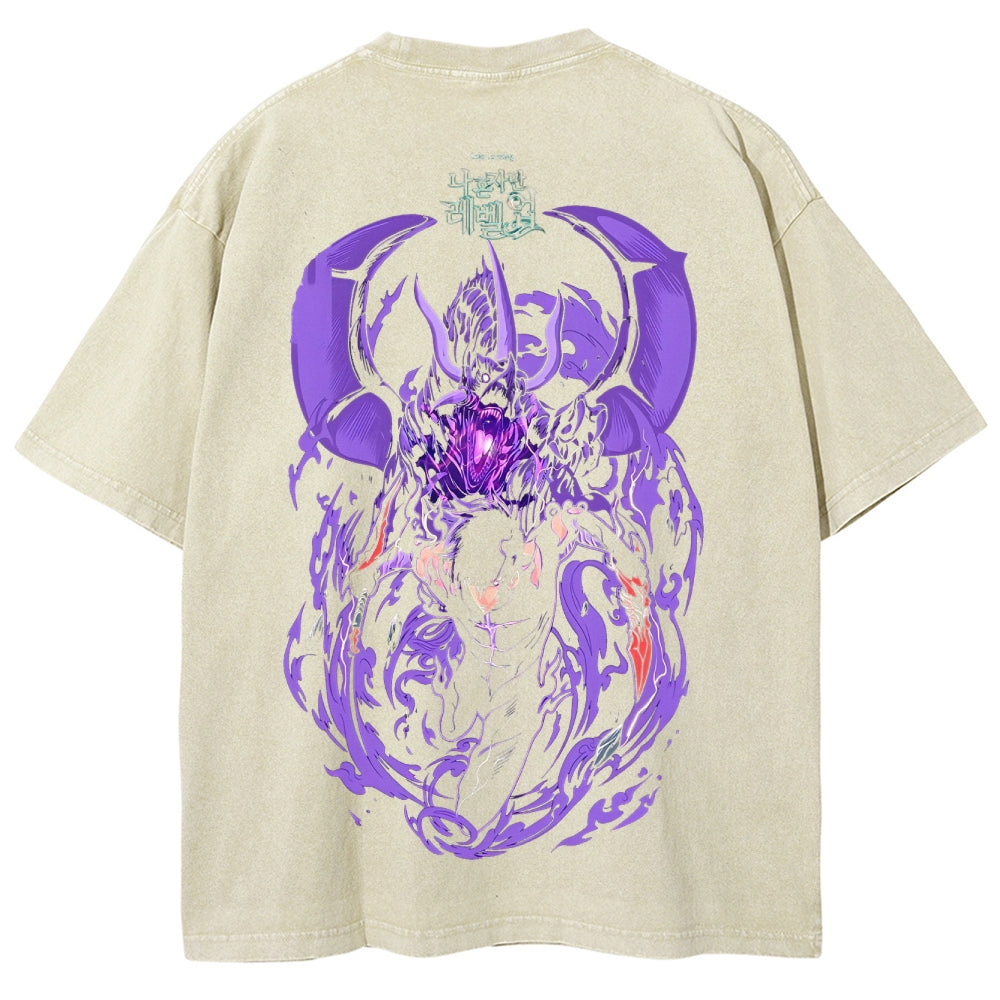 solo leveling Unisex Fit Washed T-Shirt 2502007467