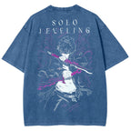 solo leveling Camiseta Lavada de Ajuste Unisex 2502007475