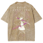 solo leveling Camiseta Lavada de Ajuste Unisex 2502007475
