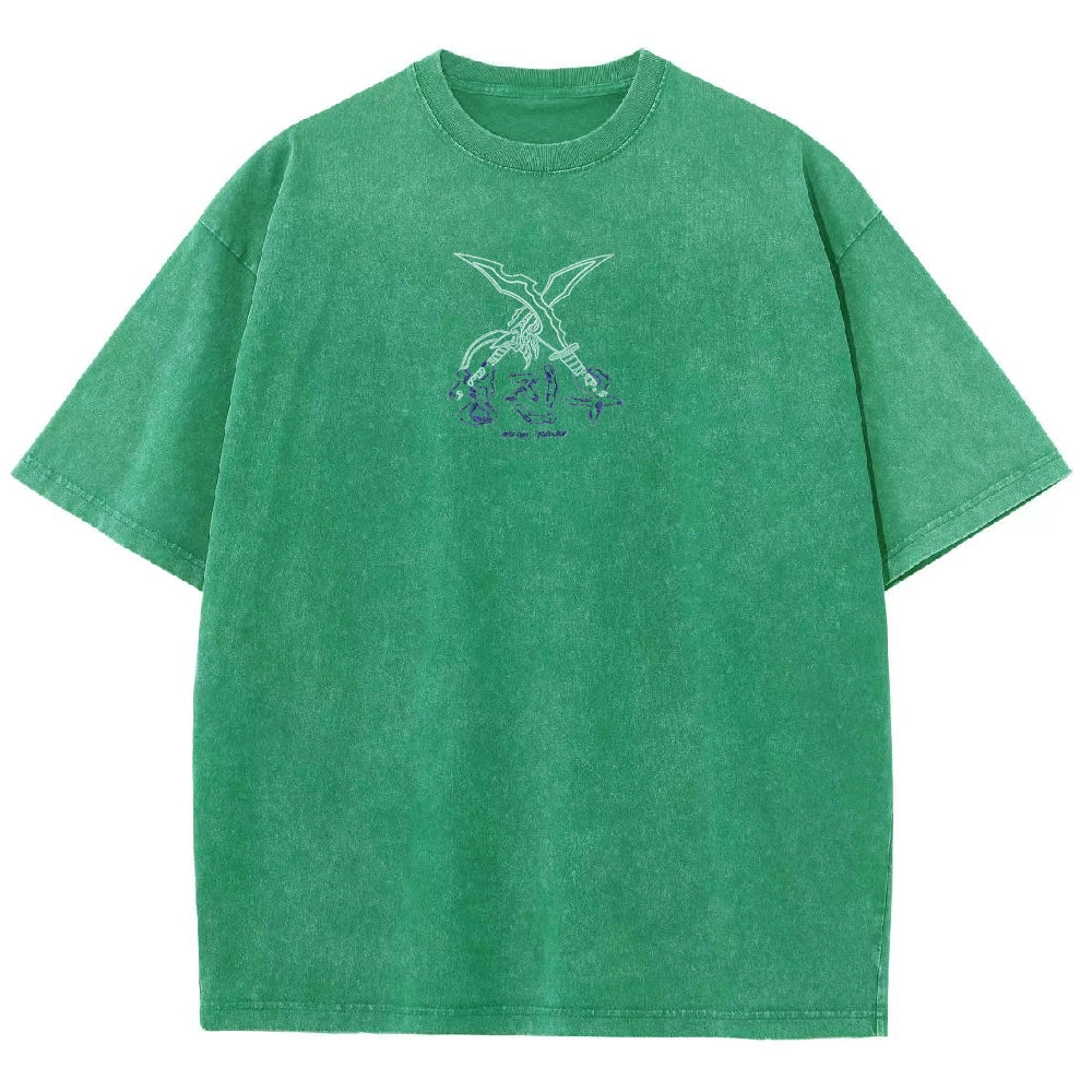 solo leveling Camiseta Lavada de Ajuste Unisex 2502007475