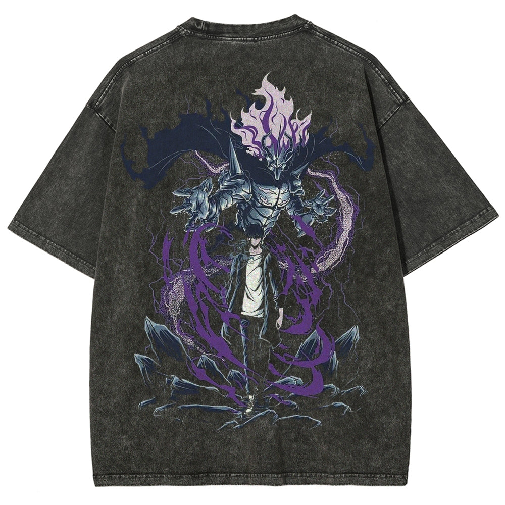 solo leveling Camiseta Unisex Lavada 2502007484