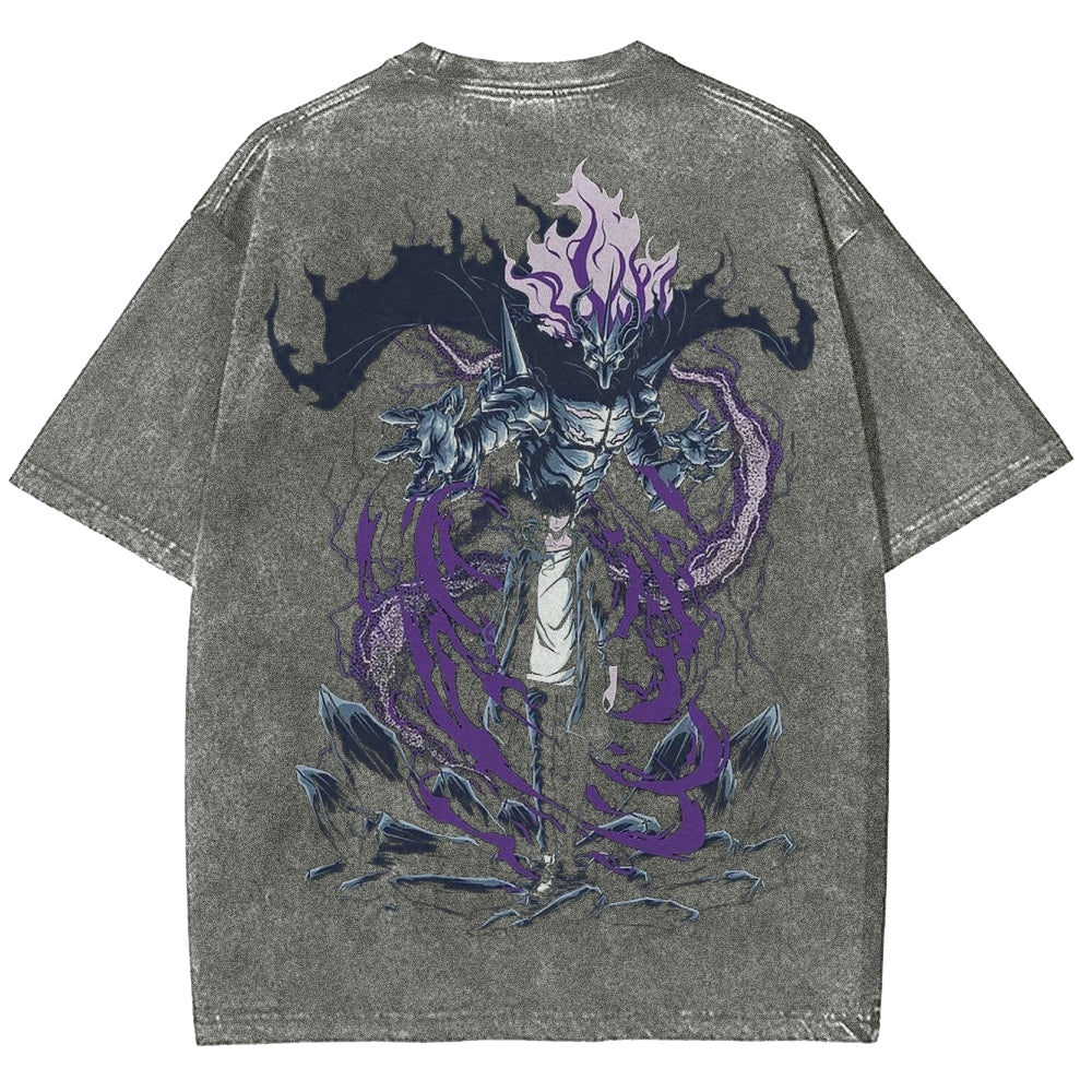 solo leveling Camiseta Unisex Lavada 2502007484