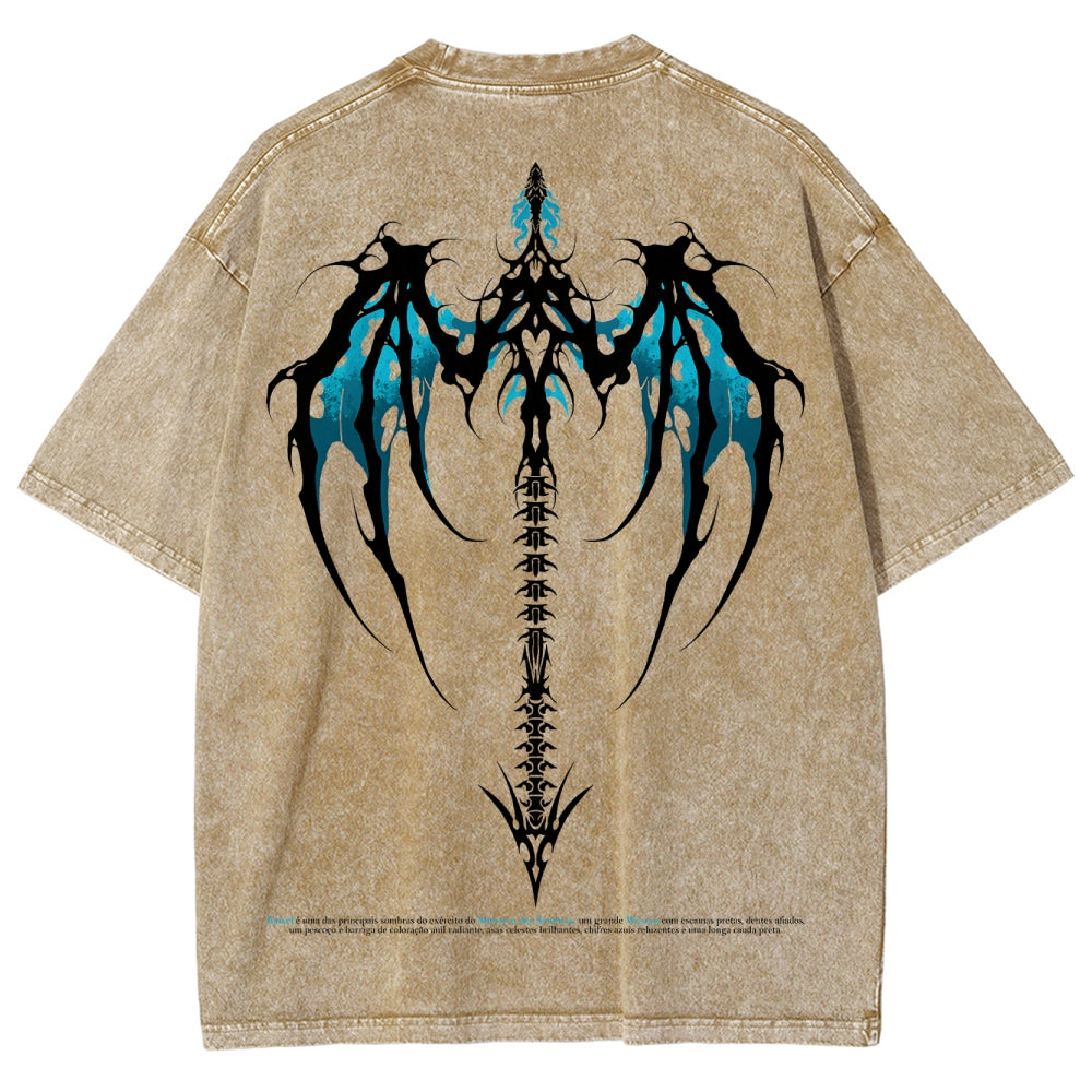 T-shirt délavé coupe unisexe Solo Leveling 2502007490
