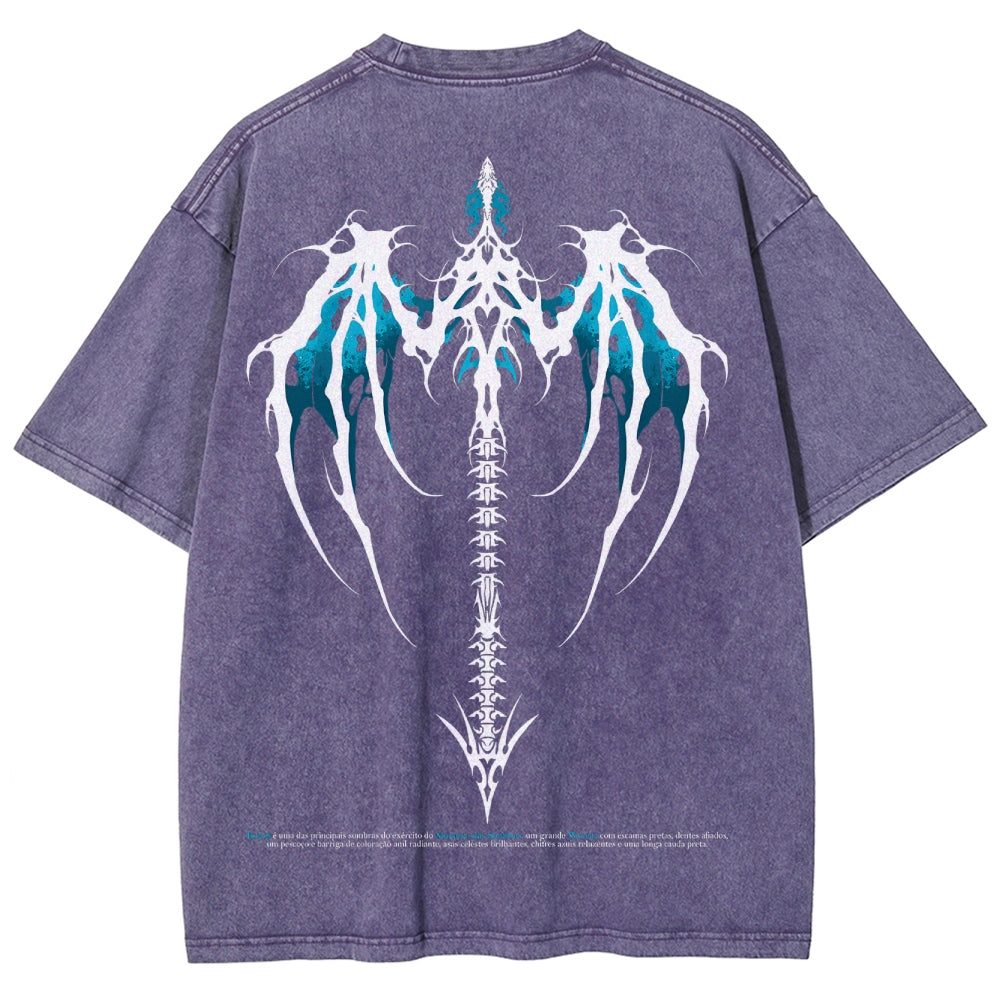 T-shirt délavé coupe unisexe Solo Leveling 2502007490