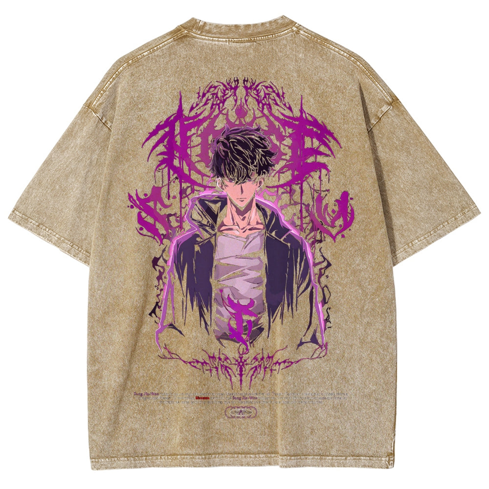 solo leveling Camiseta Unisex Lavada 2502007503