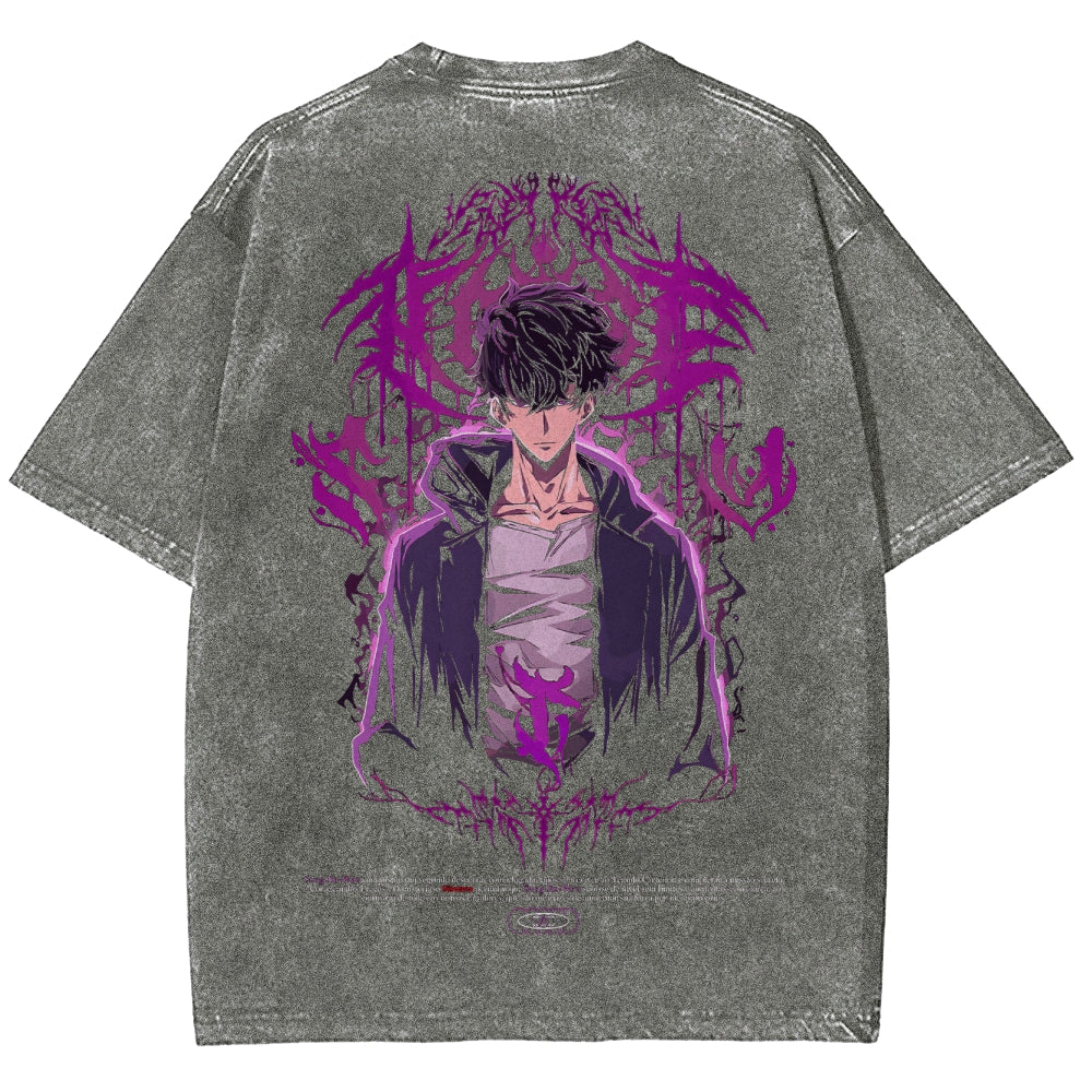 solo leveling Camiseta Unisex Lavada 2502007503