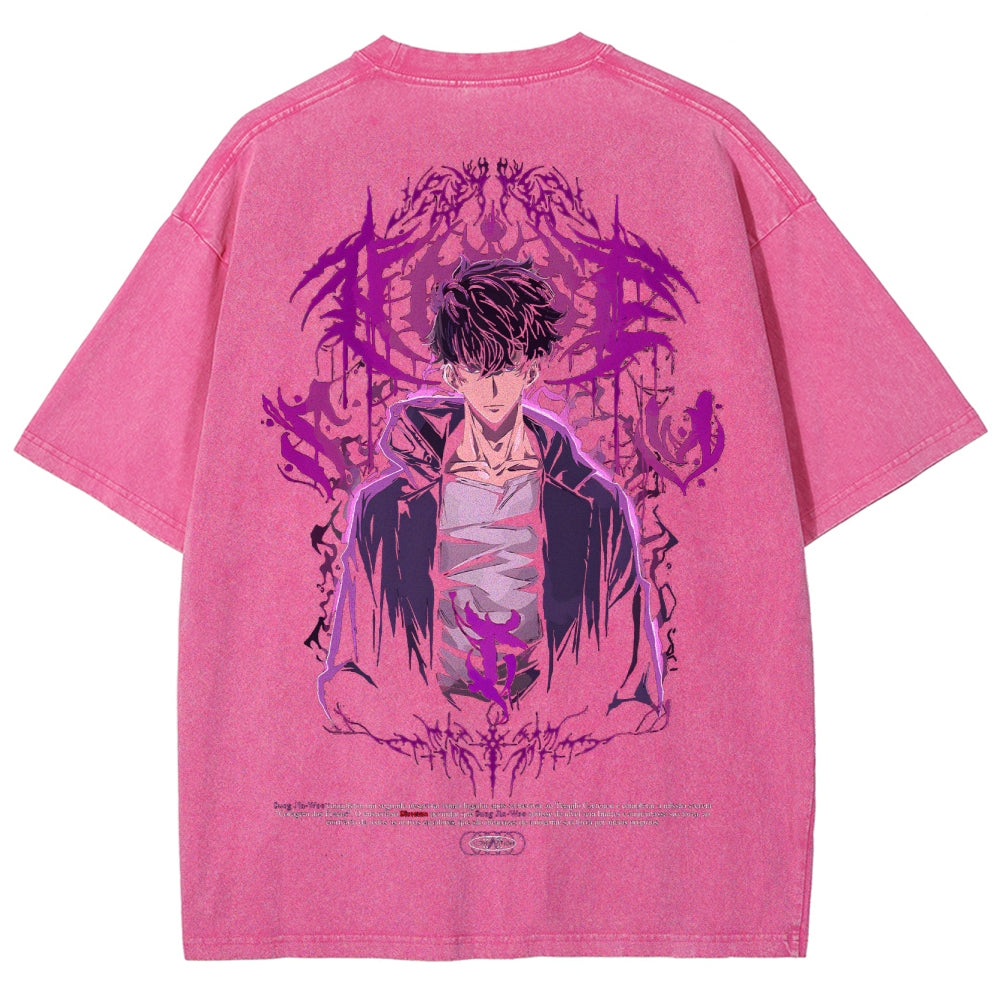 solo leveling Camiseta Unisex Lavada 2502007503