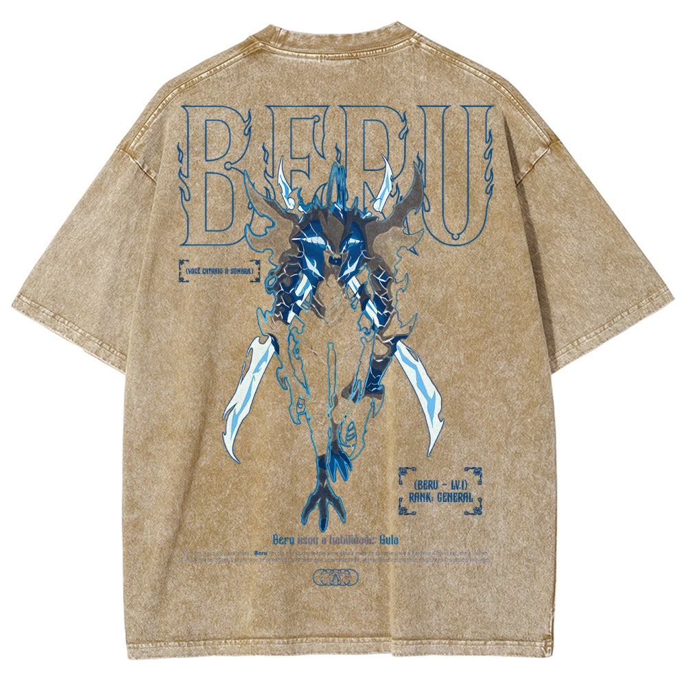 solo leveling Unisex Fit Washed T-Shirt 2502007532