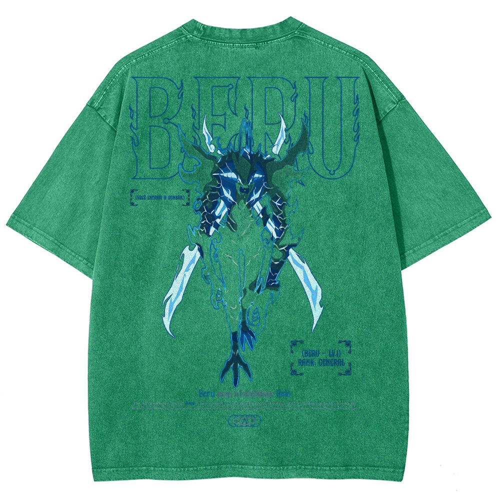 solo leveling Unisex Fit Washed T-Shirt 2502007532