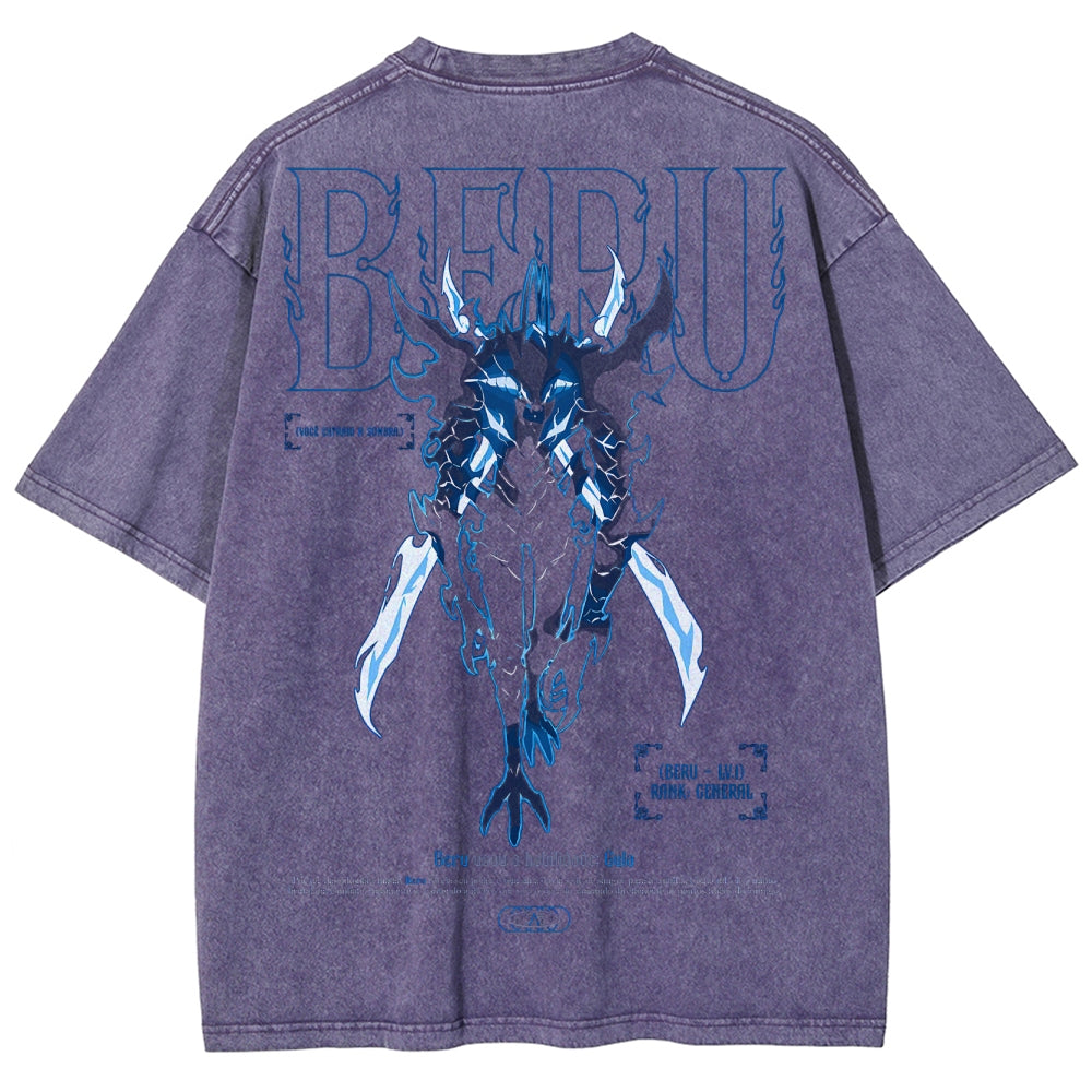 solo leveling Unisex Fit Washed T-Shirt 2502007532