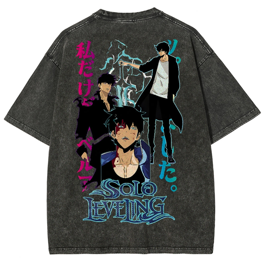 solo leveling Camiseta Unisex Lavada 2502007534