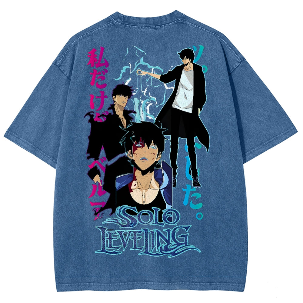 solo leveling Camiseta Unisex Lavada 2502007534