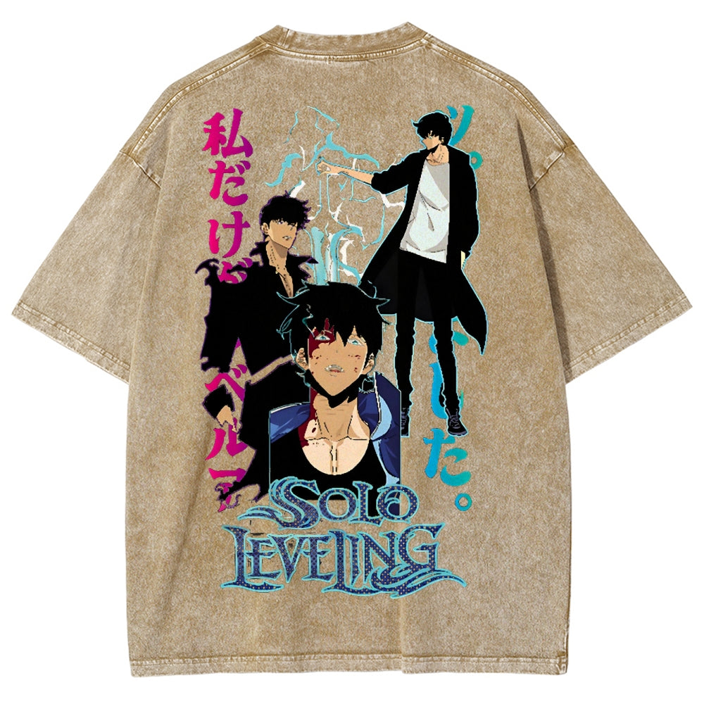 solo leveling Camiseta Unisex Lavada 2502007534