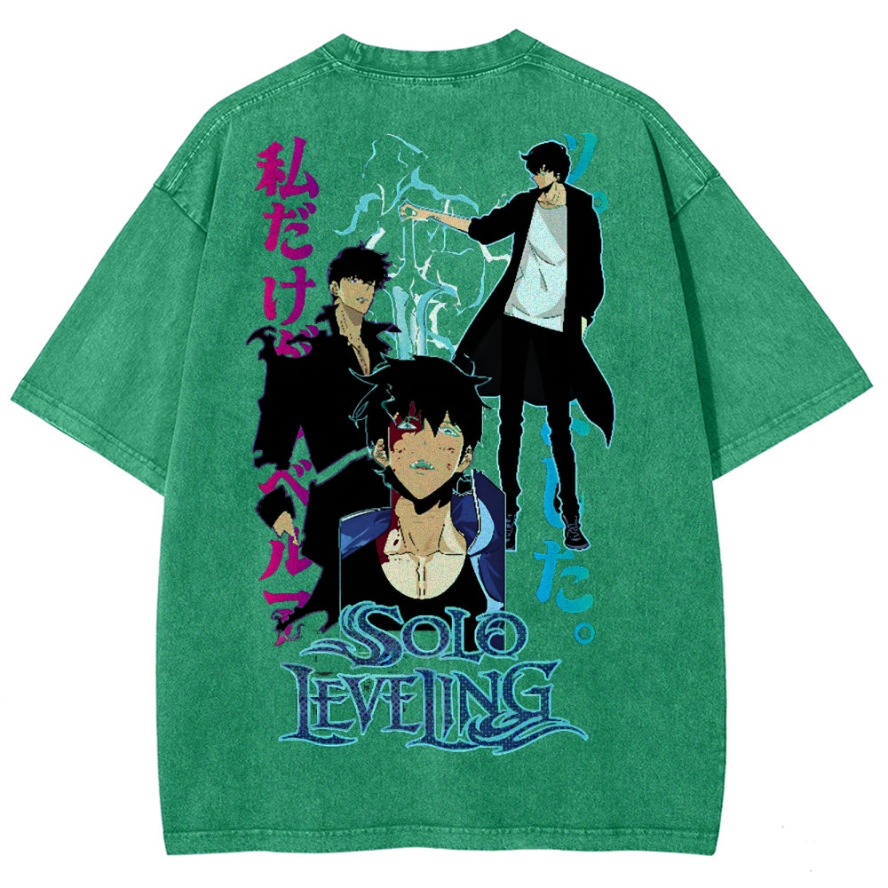 solo leveling Camiseta Unisex Lavada 2502007534