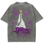 solo leveling Unisex Fit Washed T-Shirt 2502007599