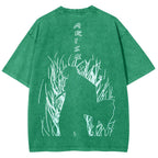 Camiseta Lavada Unisex Solo Leveling 2502007607