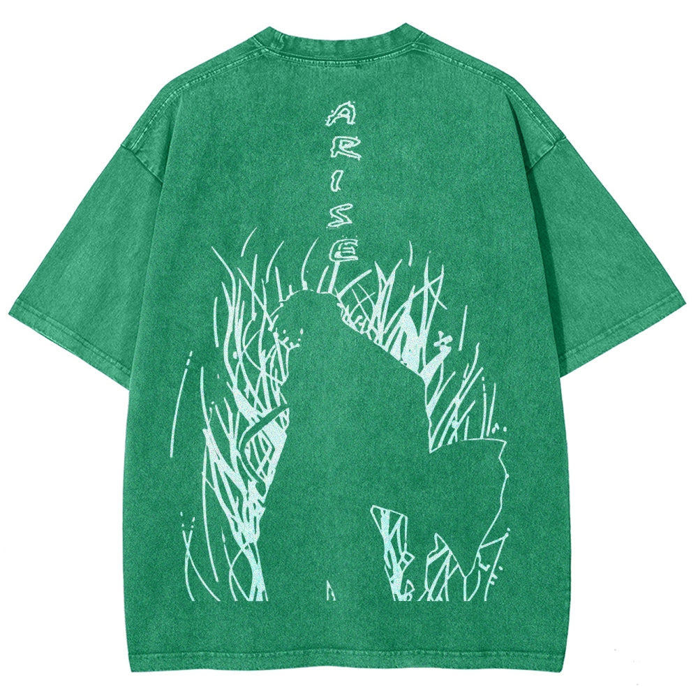 Camiseta Lavada Unisex Solo Leveling 2502007607
