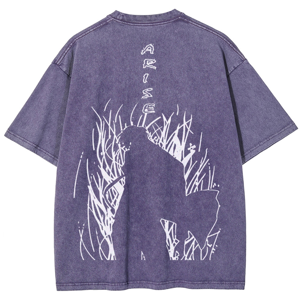 Camiseta Lavada Unisex Solo Leveling 2502007607