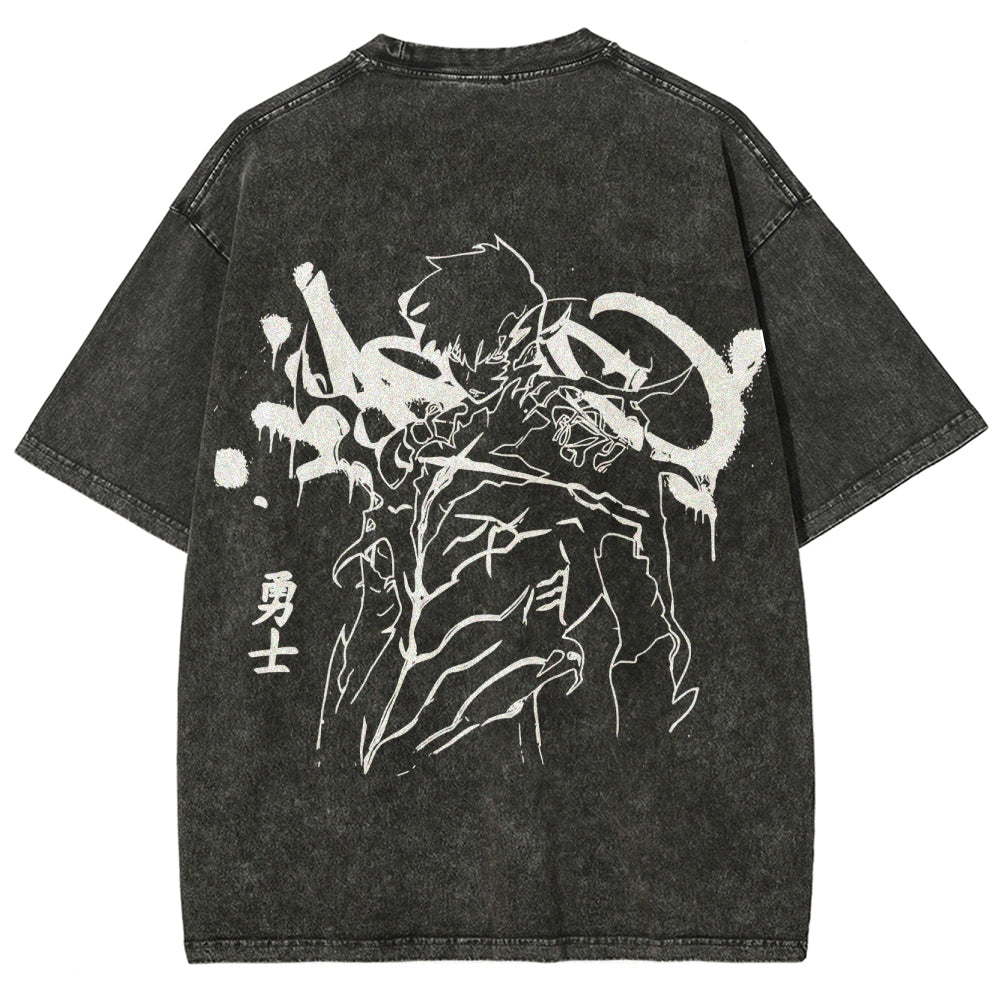 Solo Leveling Unisex Fit Washed T-Shirt 250207205