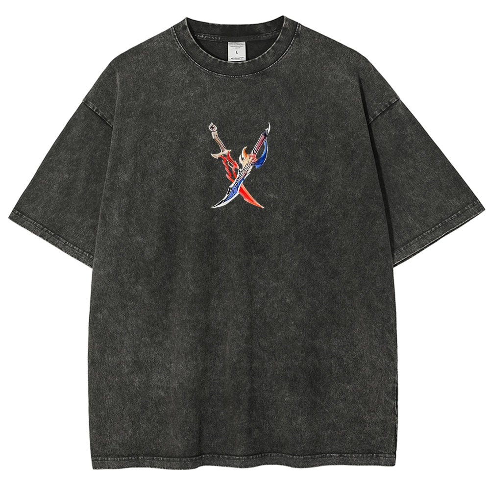 T-shirt unisexe délavé Solo Leveling 2502009647