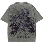 Solo Leveling Unisex Fit Washed T-Shirt 2503002292