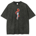 T-shirt délavé coupe unisexe Solo-leveling 2503010123