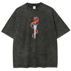 T-shirt délavé coupe unisexe Solo-leveling 2503010123