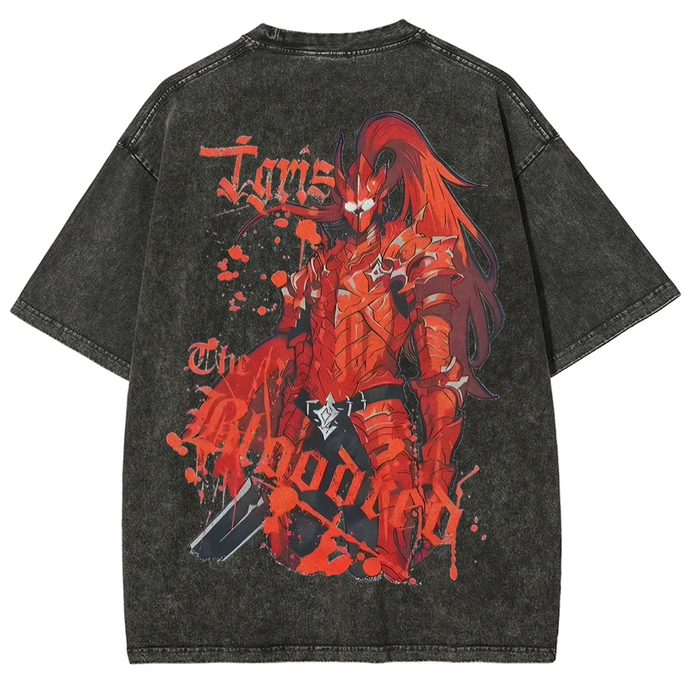 T-shirt délavé coupe unisexe Solo-leveling 2503010123