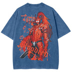 T-shirt délavé coupe unisexe Solo-leveling 2503010123