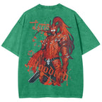 T-shirt délavé coupe unisexe Solo-leveling 2503010123