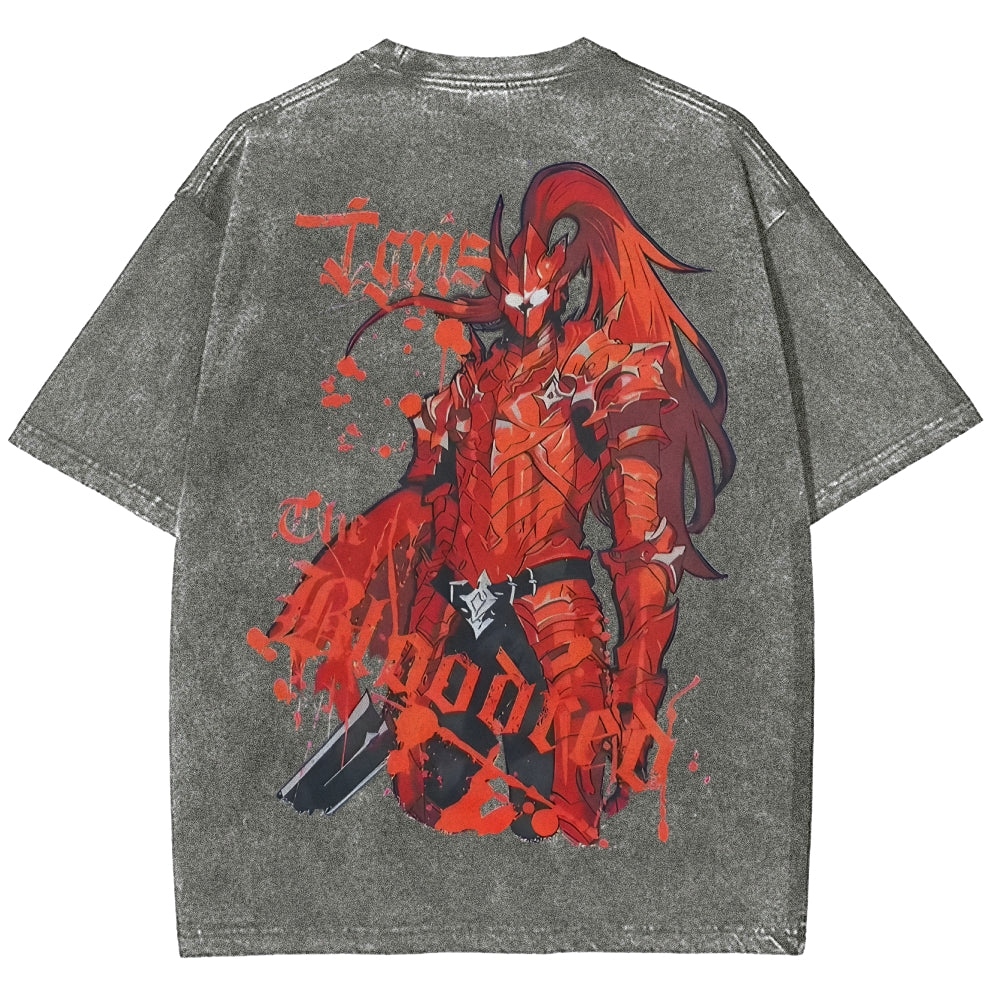 T-shirt délavé coupe unisexe Solo-leveling 2503010123