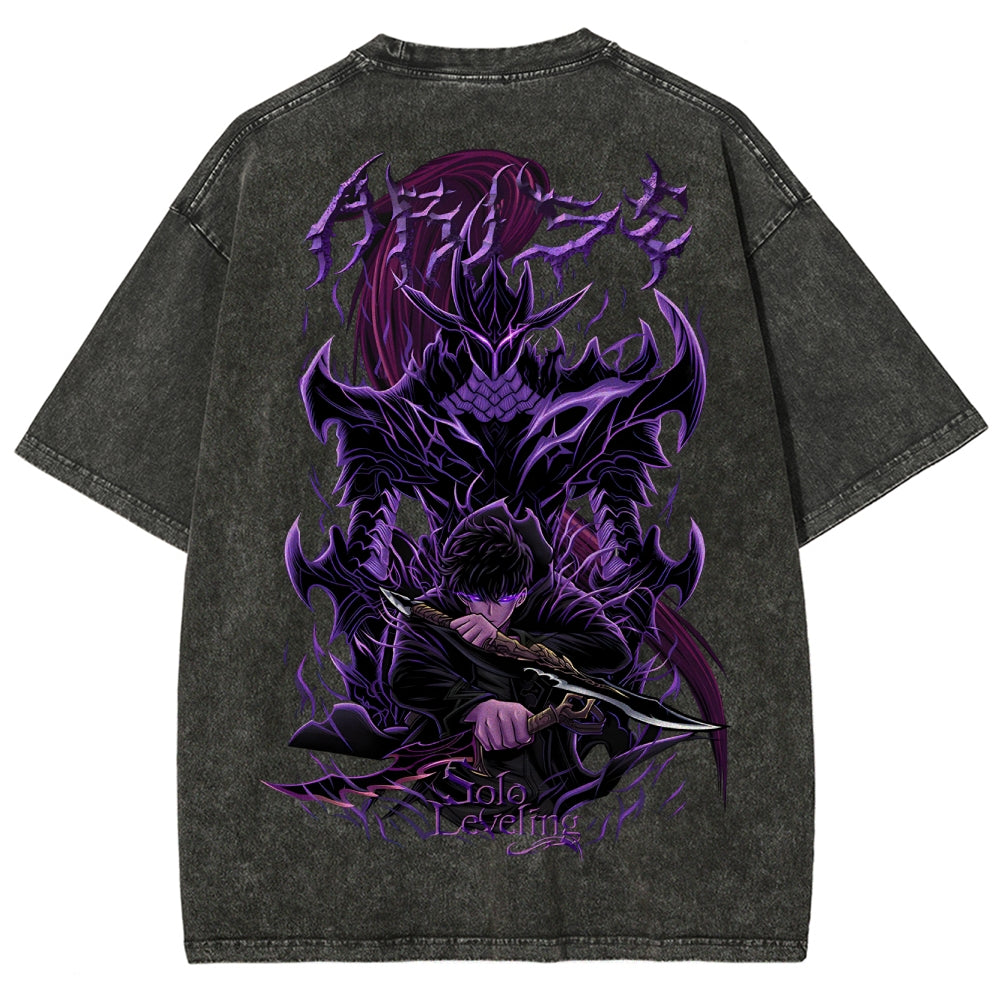 T-shirt Unisexe Délavé Solo Leveling 2503010751