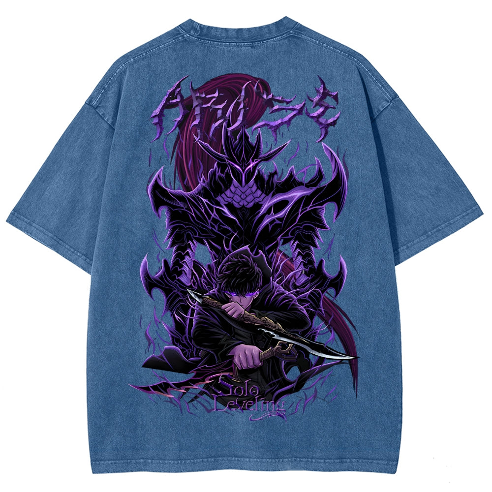 T-shirt Unisexe Délavé Solo Leveling 2503010751