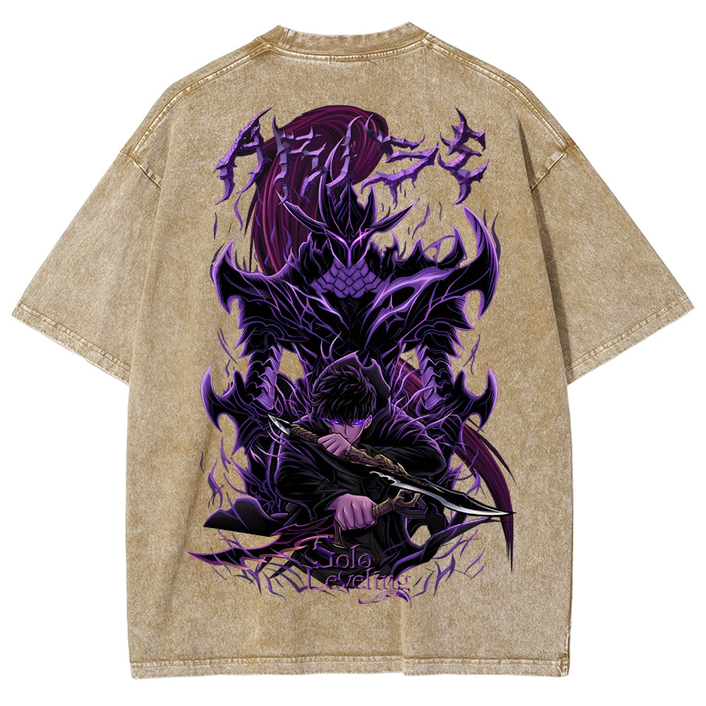 T-shirt Unisexe Délavé Solo Leveling 2503010751