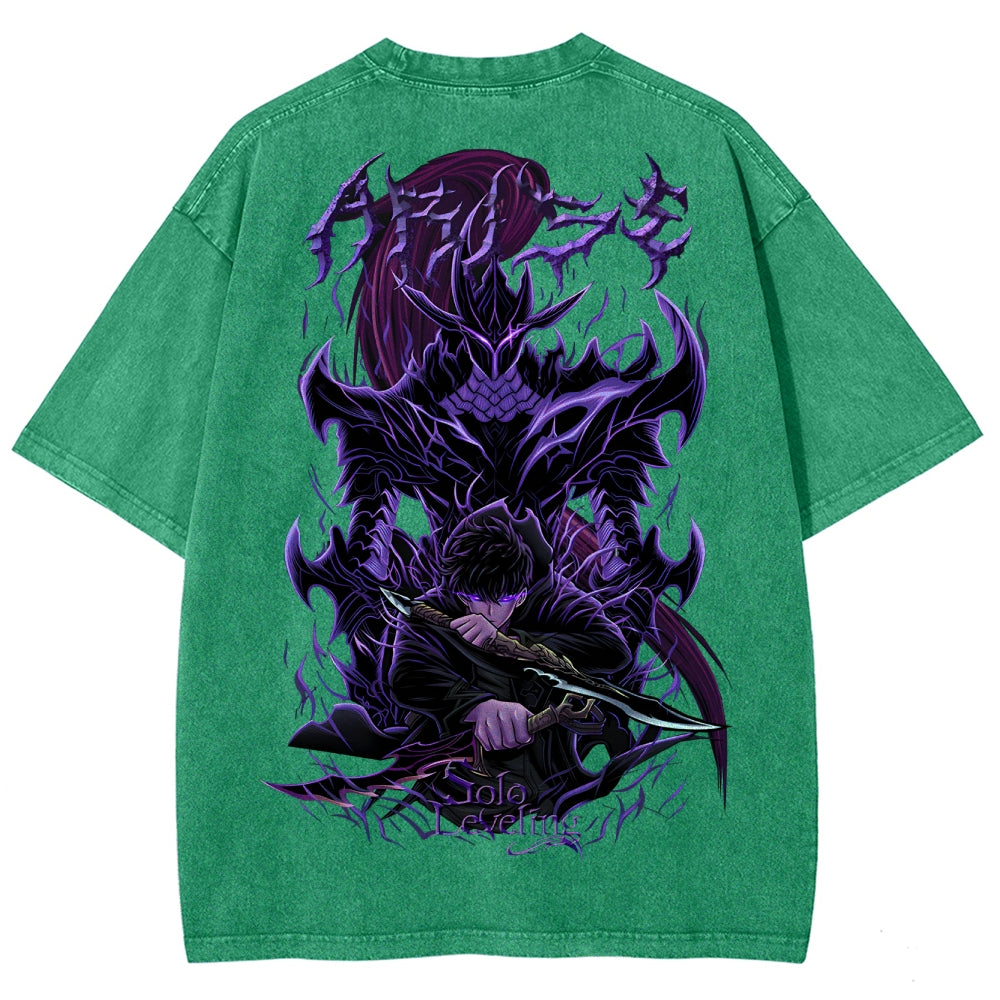 T-shirt Unisexe Délavé Solo Leveling 2503010751