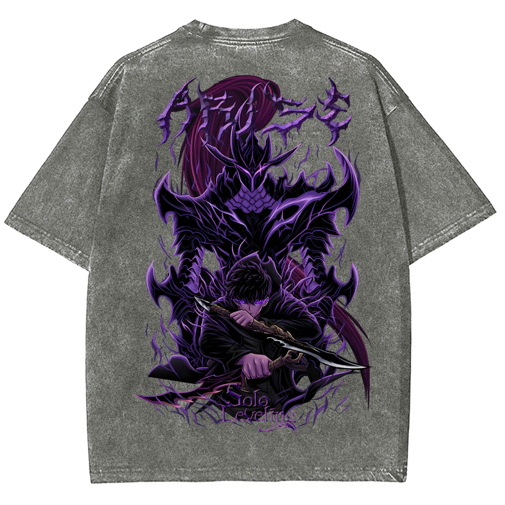 T-shirt Unisexe Délavé Solo Leveling 2503010751