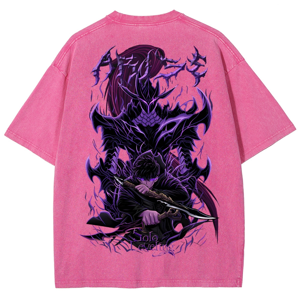 T-shirt Unisexe Délavé Solo Leveling 2503010751