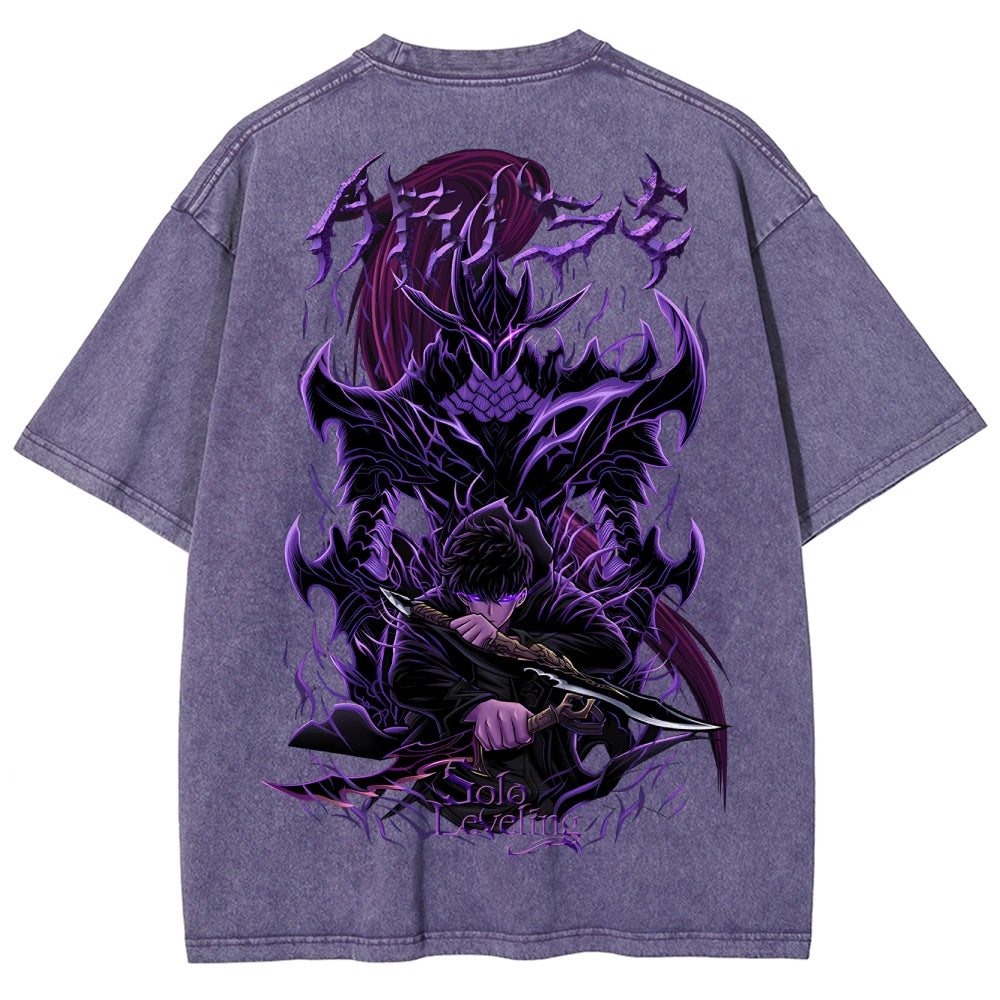 T-shirt Unisexe Délavé Solo Leveling 2503010751